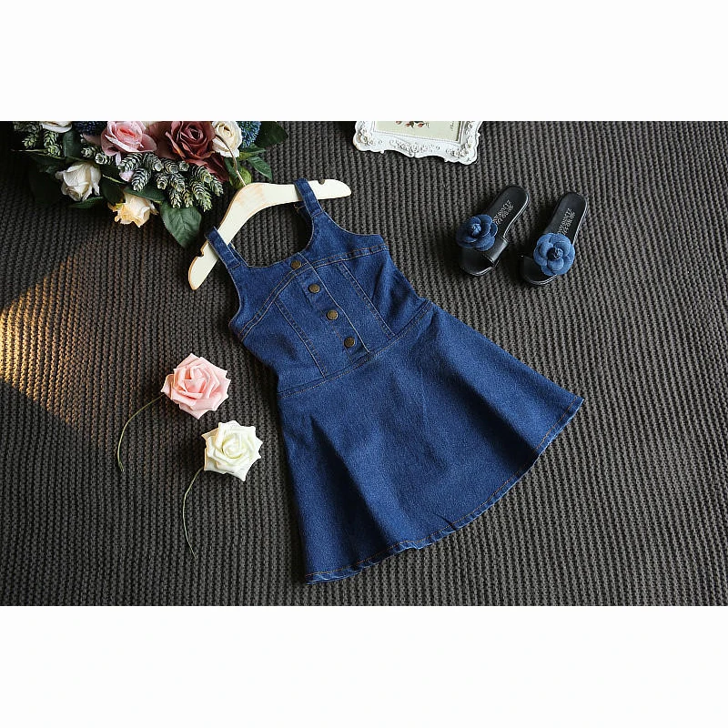 Новинка осени 2019 платье для девочек модное на бретелях в гавайском стиле