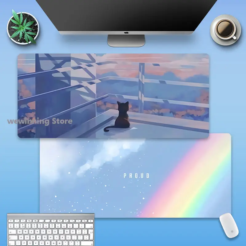 

Enjoy Lonely Scenery Mouse Pad Student Computer Mouse Non-slip Notebook Pad Office Keyboard Protection Pad Table Mat 90x40cm