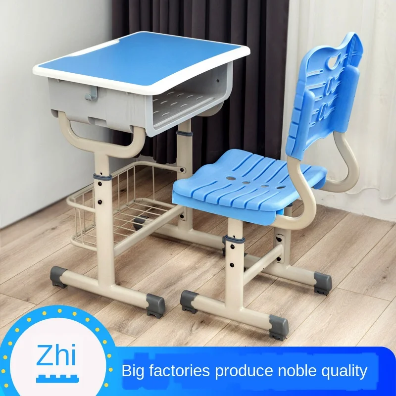 

School classroom primary and secondary school students plastic desks and chairs tutorial class training class children's learnin