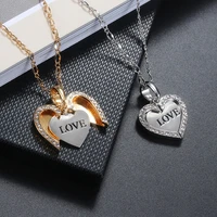 women necklaces round openable love tag necklaces couple wedding necklaces fashion simple jewelry give girlfriend birthday gift