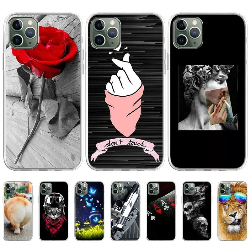 

TPU Case For iPhone 11 Pro Max Case Silicon Cover iphone12 Pro Max Soft Fundas iphone 12 7 8 6 6s Plus SE 2020 X XR XS Max Shell