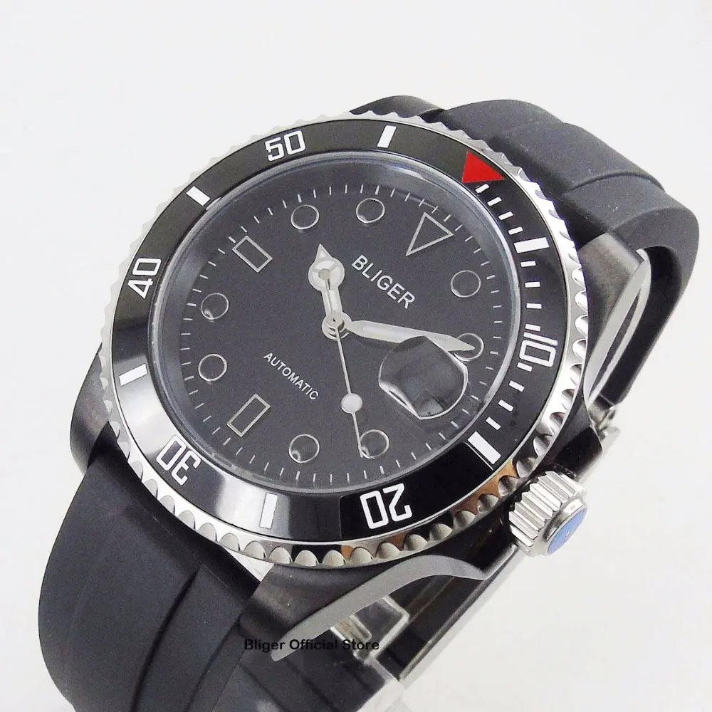 

New 4 Models 40mm PVD Coated Watch Case Automatic Movement Automatic Men's Watch Auto Date