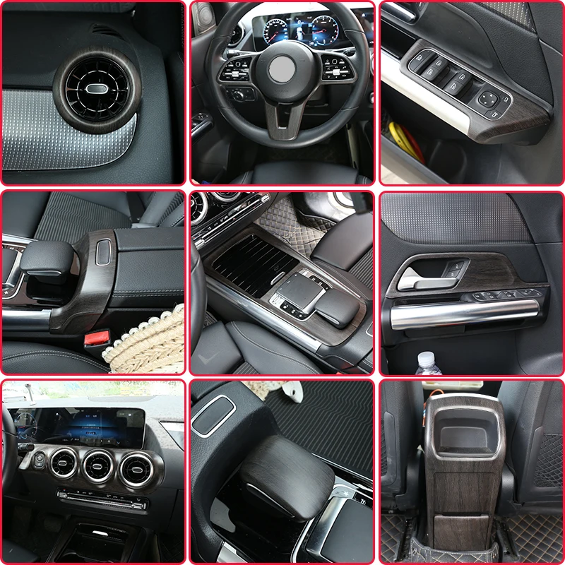 Зернистость из дуба для Mercedes Benz B GLB Class W247 X247 2020 декоративная крышка интерьера