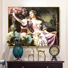 Классическая красивая Картина на холсте с изображением богатых девушек и женщин для гостиной Настенная картина домашний декор плакаты и принты картины