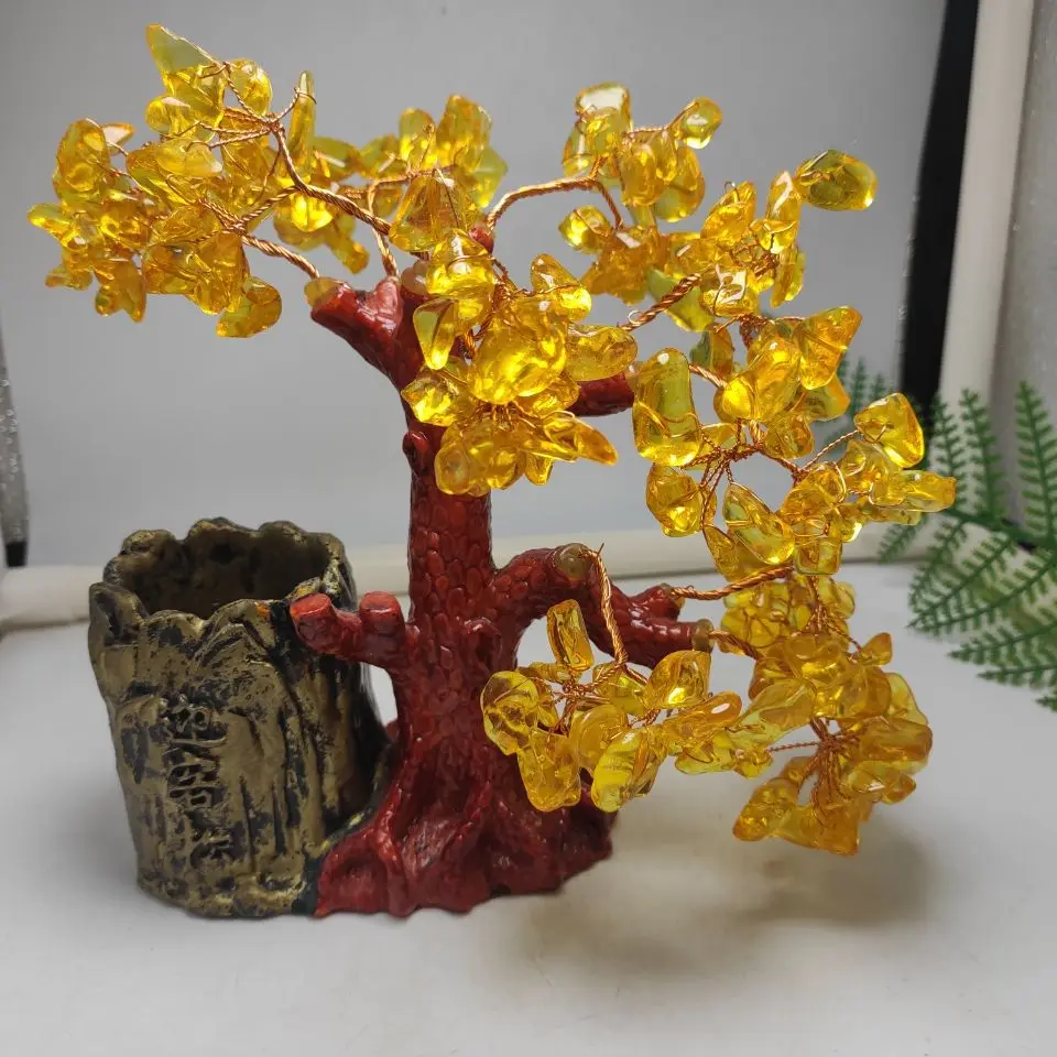 

Natural citrine town house decorations