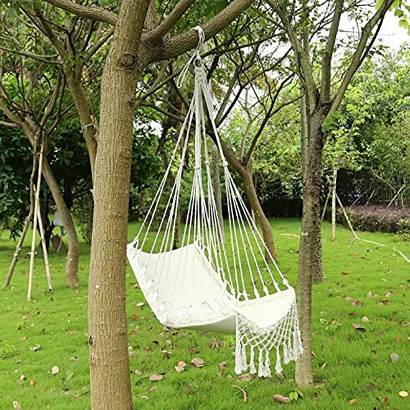 

Nordic Style Hammock Safety Hanging Hammock Chair Swing Rope Outdoor Indoor Hanging Chair Garden Seat for Child Adult