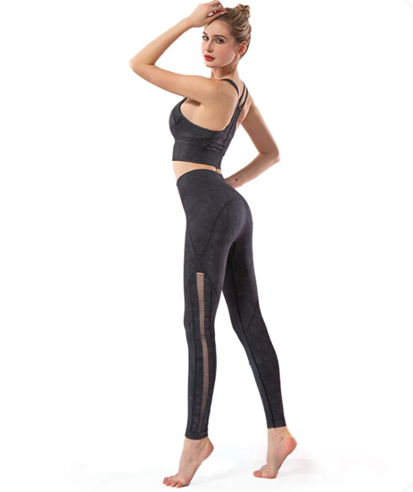 

New Style Yoga Pants, High Waist Sports Fitness Pants, Nine-point Pants, Hip-lifting Leggings, Yoga Clothes Women DS149
