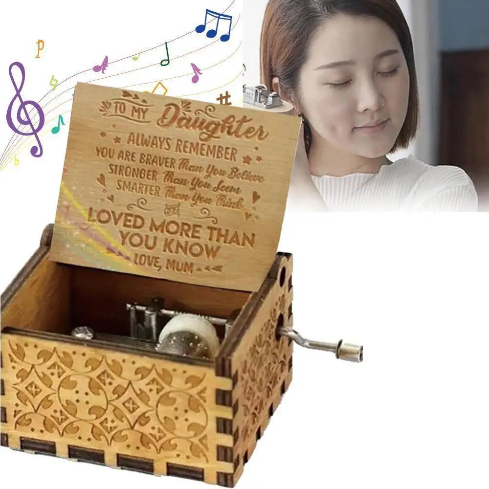 Антикварная резная деревянная музыкальная шкатулка мое солнце любовь папа