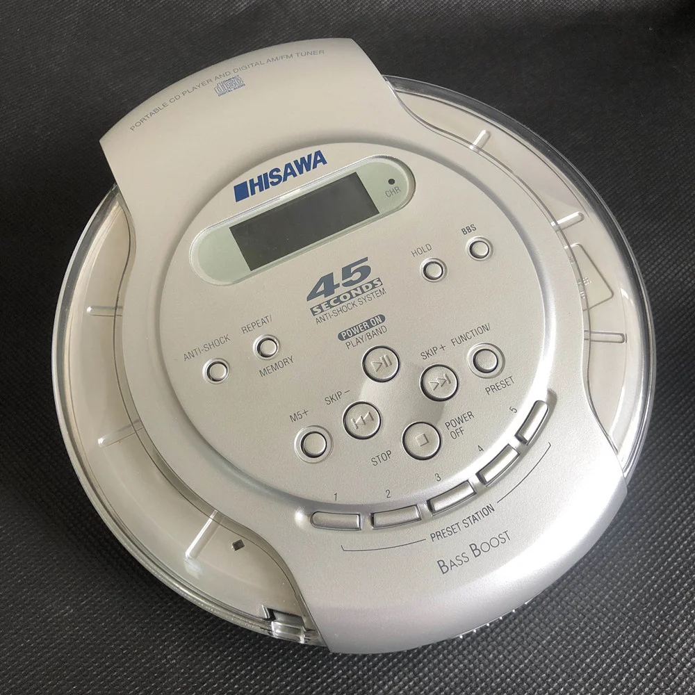 Portable Walkman CD player high-quality music system shockproof LCD earphone with 3.5mm audio interface cd-r-rw disc playing | Электроника
