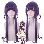 Парик для косплея аниме Hanako-kun Akane Aoi женский длинный, парик для косплея в стиле аниме с туалетом, пудра, смешанные фиолетовые волосы, Хэллоуин 1:1, 75 см