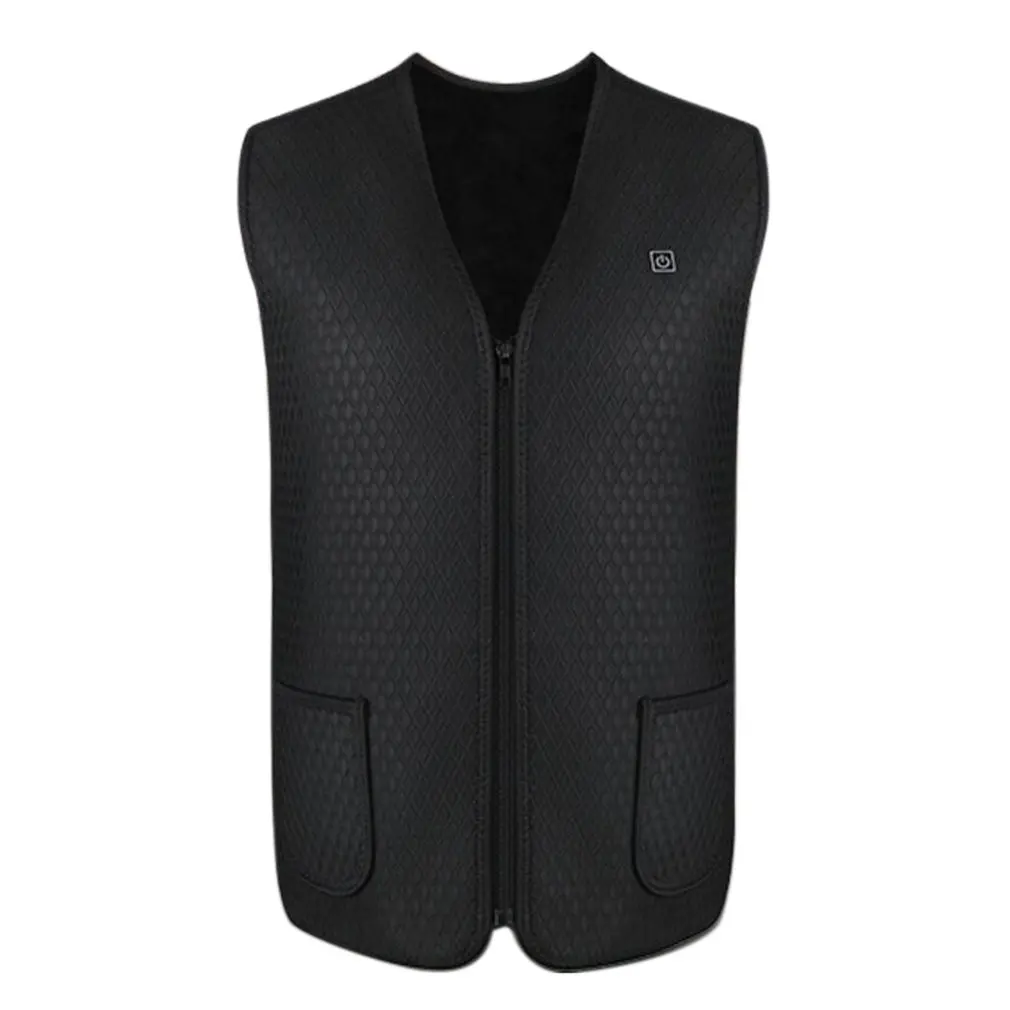 

Electric Heating Thermal Vest Jacket USB Rechargeable Washable Heated Men Women Warm Vest For Winter Outdoor Sport Motorcycle