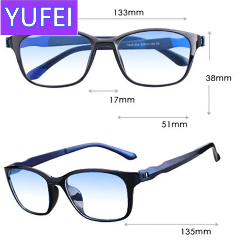 

May Flower Anti-blue Ray Reading Glasses TR90 Presbyopic Goggles Antifatigue Computer Grade Glasses Eyeglasses Glasses Men+3.5+4