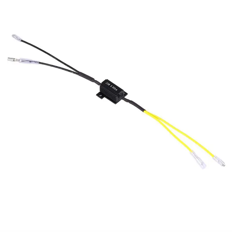 

1Pair Moto Resistance Power Resistor Load Decoding Resistor for LED Turn Signal Flash Light Repair Parts 25W 6.8Ohm