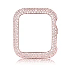 Для Apple Watch 6 Series SE5432 чехол полностью Алмазный женский Изящный чехол металлический бампер для iWatch 44 мм 40 мм 42 мм 38 мм оболочка