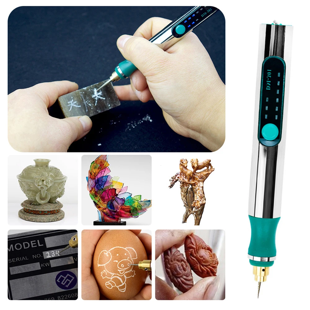

25W 3 Gears of Speeds Adjustable Electric Grinding Pen Stone Nail Polishing Machine Metal Lettering Carving Engraving Device