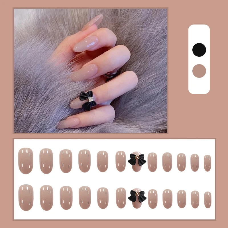 24 шт. накладные ногти с розовыми бабочками | Красота и здоровье