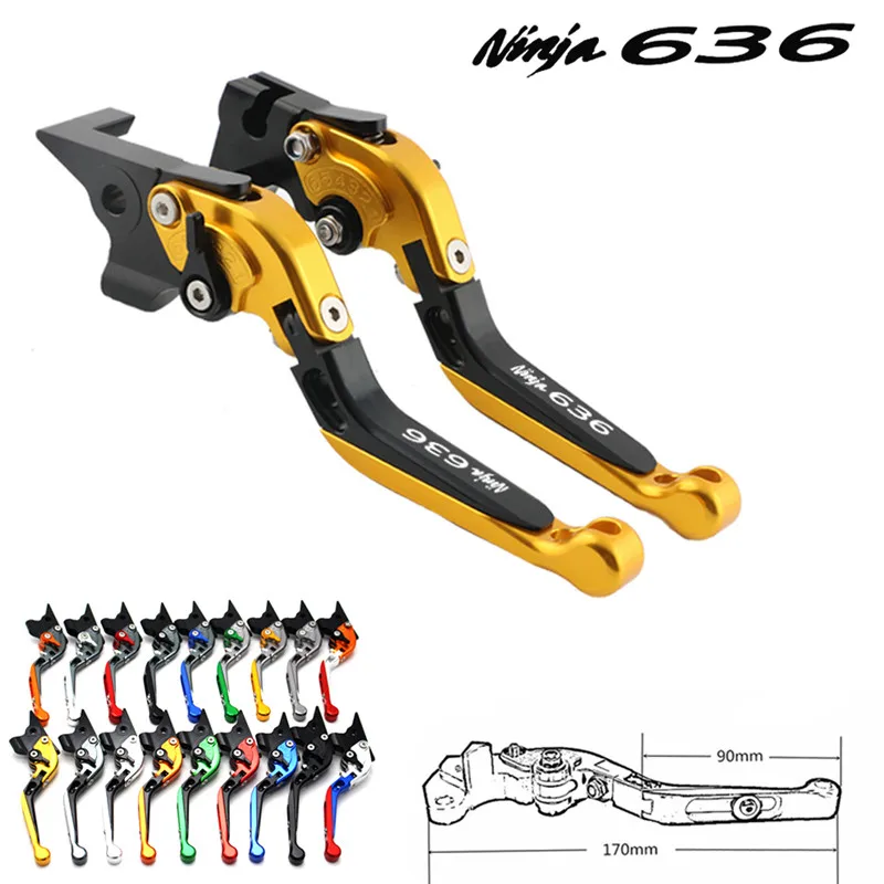 

For Kawasaki ZX6R / 636 ZX-6R 2007-2018, 2009, 2010, 2013, 2014, 2015, 2016, 2017 CNC Adjustable Motorcycle Brake Lever Clutch
