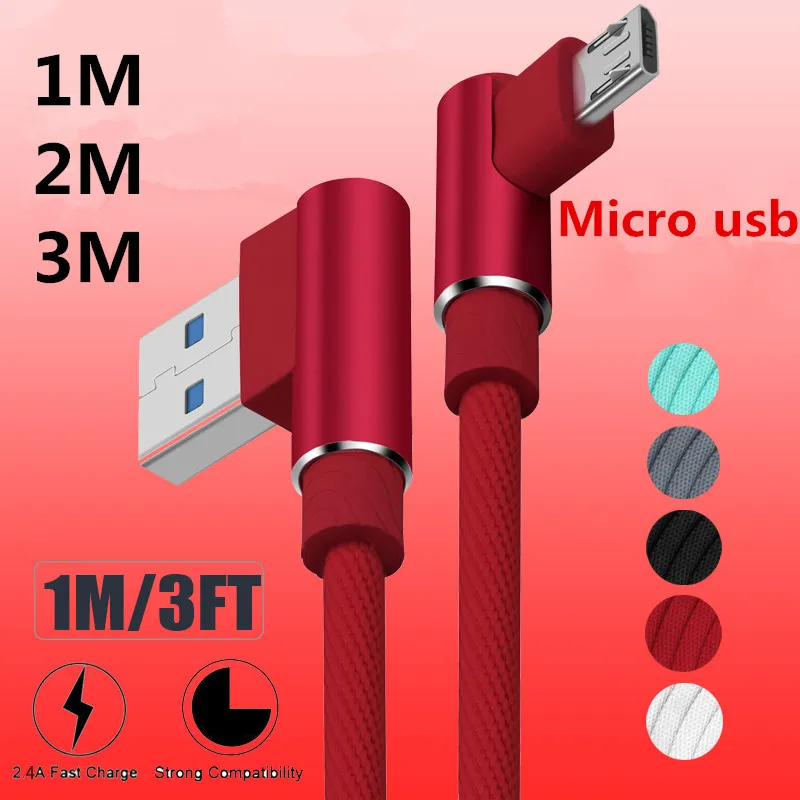Кабель Micro USB в нейлоновой оплётке 1/2/3 м 2 4 А|Кабели для мобильных телефонов| |
