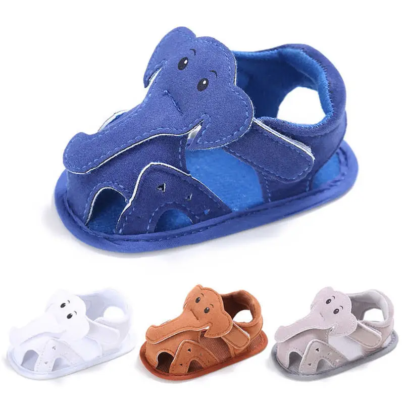 

Baby Boy Sandals Girl Canvas Elephant Animal Cotton Soft Anti-Slip Sole Toddler Crib Baby Shoes Sandals
