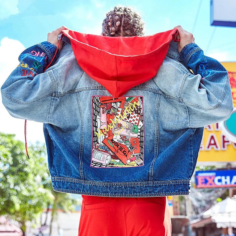 Джинсовая Осенняя Новинка 2020 куртка женская модная уличная одежда дикого цвета с