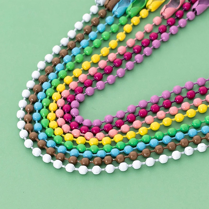 Цепочки с круглыми бусинами для бисероплетения 12 см 10 шт. | Украшения и аксессуары