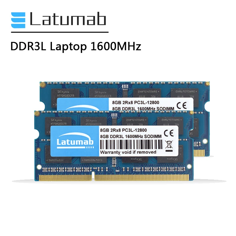 Latumab Оперативная память DDR3L 4 ГБ 8 памяти ноутбука 1600 МГц ПК PC3L 12800 1 35 V So Dimm Тетрадь