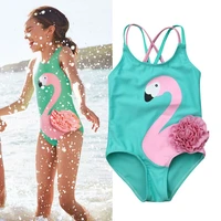 6m 5t baby girl flamingo floral bikini swimwear swimsuit beach bathing toddler kids summer swimwear