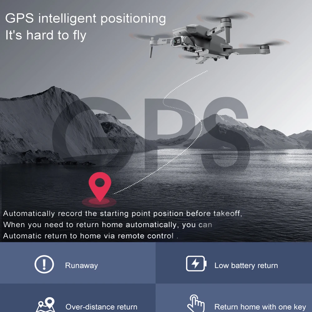 Квадрокоптер FEMA K80 AIR2S с бесщеточной GPS камерой|Радиоуправляемые вертолеты| |