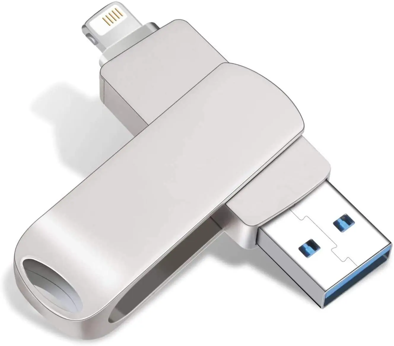 

Флеш-накопитель USB 3,0 3-в-1 с защитой от отпечатков пальцев, совместим с iPad, iPhone, паролем для старого смартфона/планшета Android