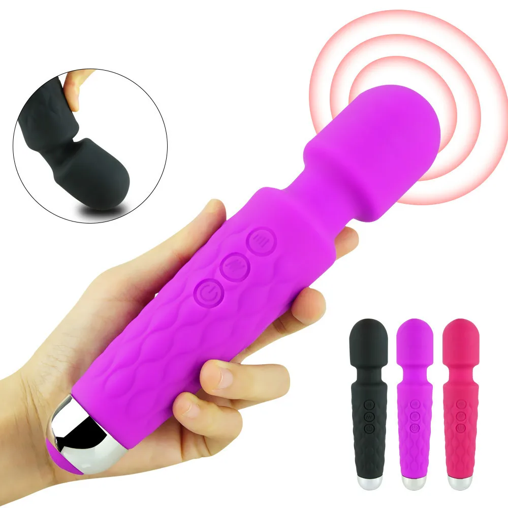 Мощный Клитор Вибратор Волшебная палочка массажер USB зарядка игрушки AV вибратор