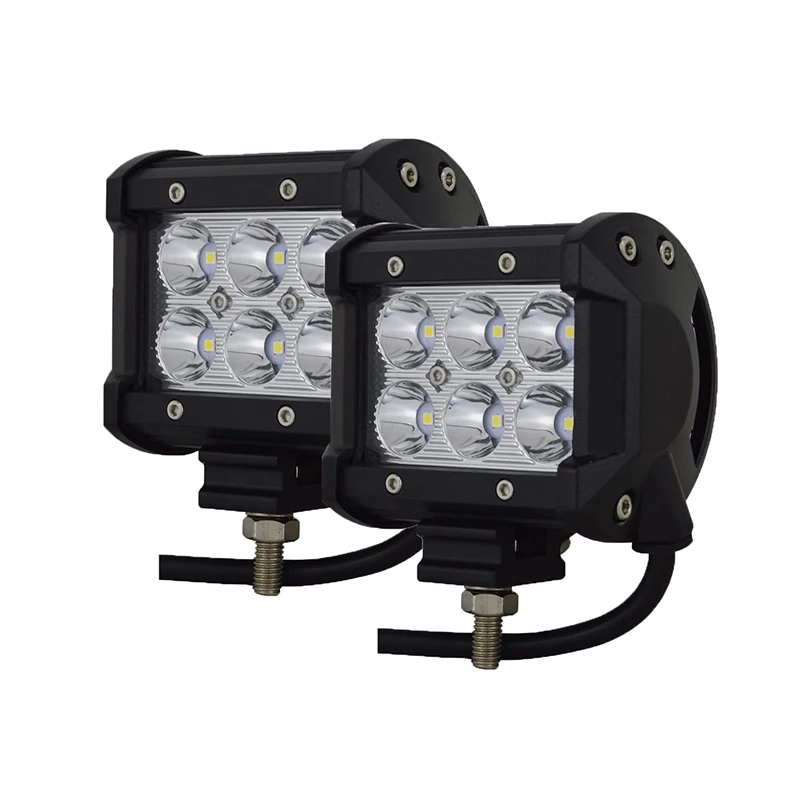 18w Spot Beam SKYWORLD 2 шт. " дюймов 18 Вт 27 Вт 48 Вт внедорожная точечная Светодиодная рабочая лампа прожектор светильник бар для автомобиля 4WD грузовик Трактор Лодка прицеп 4x4 внедорожник ATV - Цвет: 18w Spot Beam