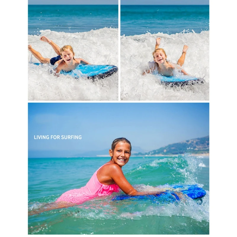 

Outdoor Inflatable Surfboard Portable Surfing Water Skiing Bodyboard with Handle