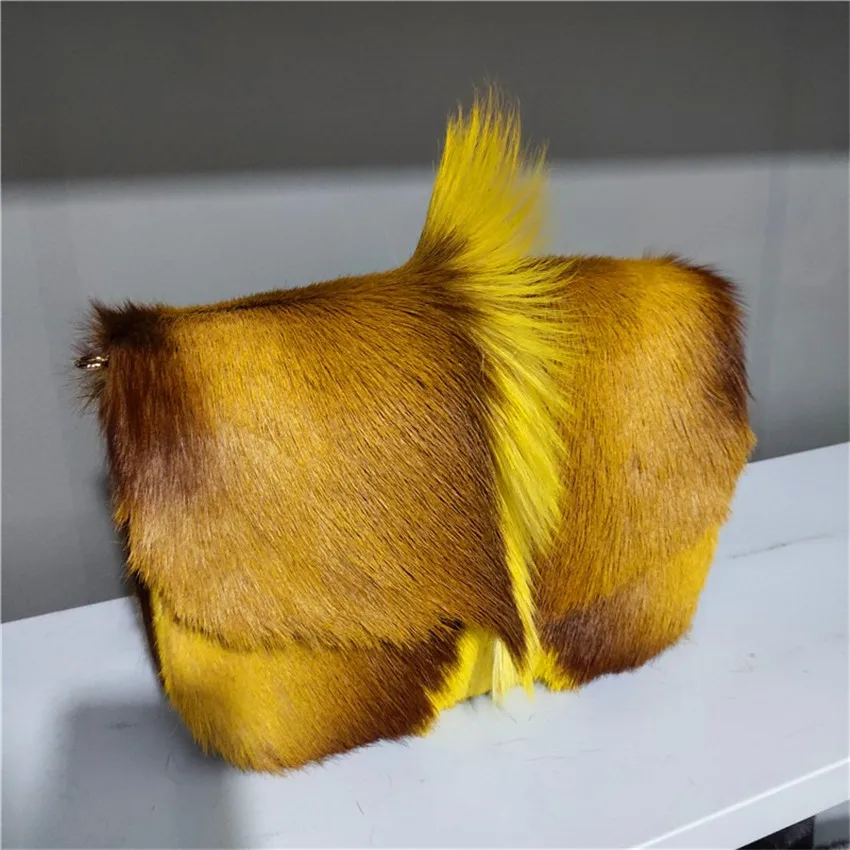 

2021 New Fashion Fur Handbag Antelope Wool Envelope Bag Imported Female Bag Shoulder Messenger Bag High-End Light Luxury