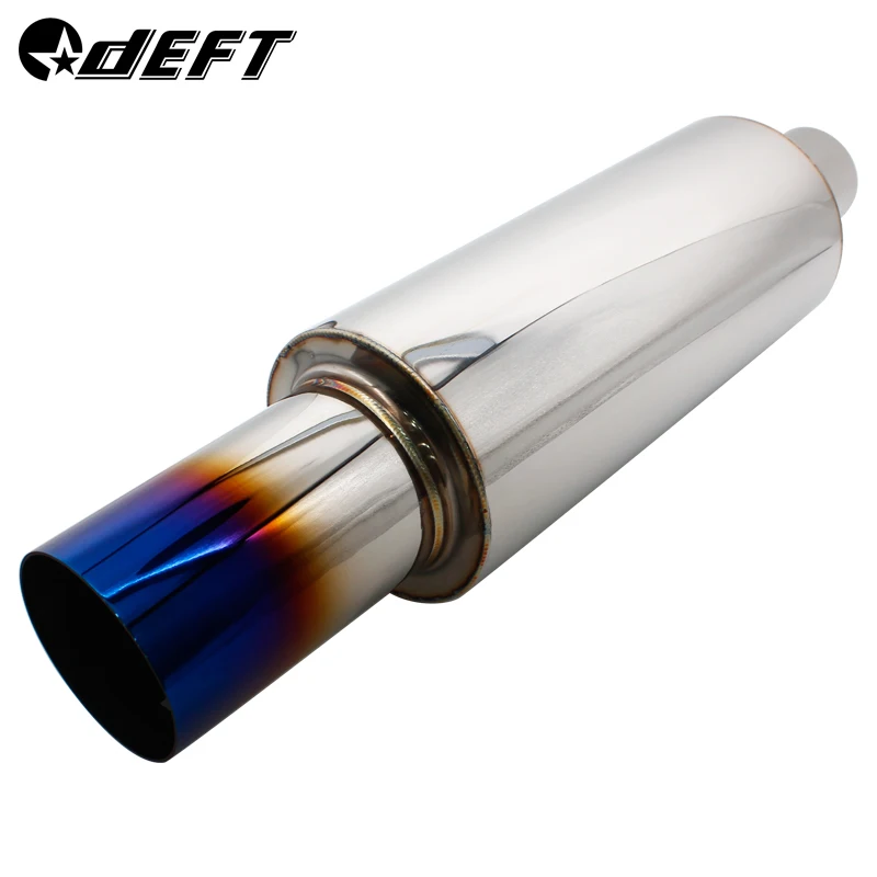 DEFT 2 5 &quot76 мм Интерфейс Универсальная автомобильная выхлопная труба задний