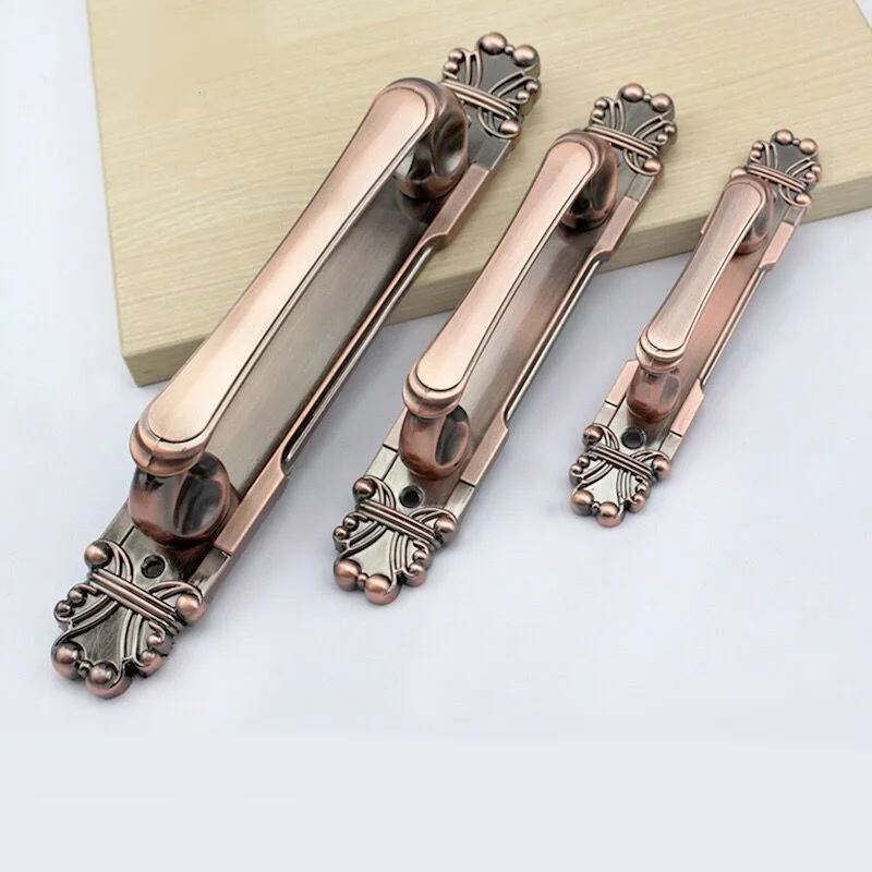 Высококачественные антикварные медные дверные ручки выдвижная ручка для шкафа в