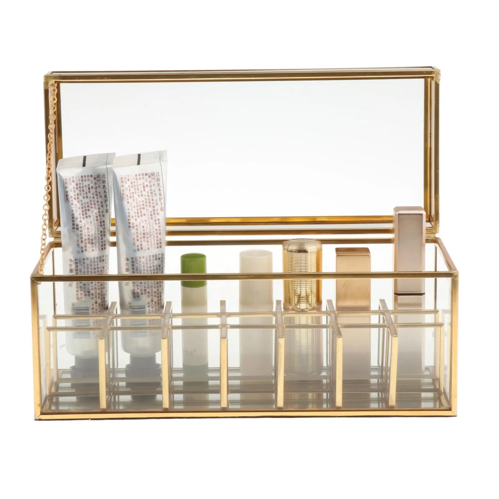 

Стекло губная помада для макияжа Дисплей Органайзер Косметические средства для хранения кисти для губной помады