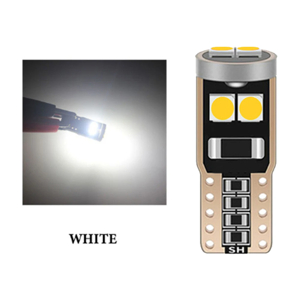 10 шт. T10 светодиодный W5W BA9S Canbus салона светильник 194 501 6 SMD 3030 СВЕТОДИОДНЫЙ Прибор s