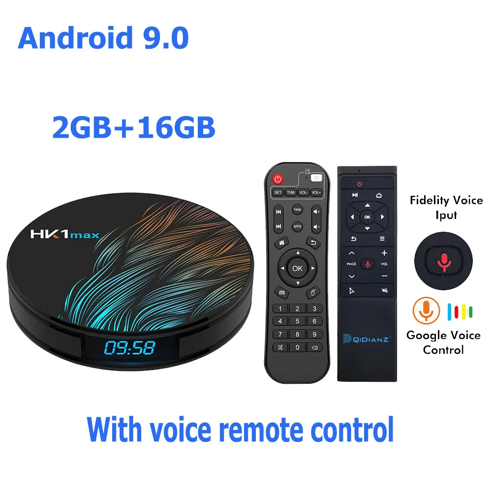 2G 16G Add MT12 Smart tv box HK1MAX Android 9,0 2,4G/5G Wifi BT 4,0 RK Четырехъядерный 4K 1080P Full HD hk1 max приставка Netflix KD плеер - Цвет: 2G 16G Add MT12