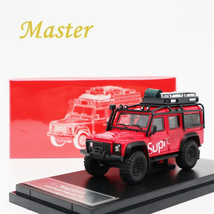 Master 1:64 Land Rover Defender 110 SUP красный с аксессуарами литая модель автомобиля | Игрушки и