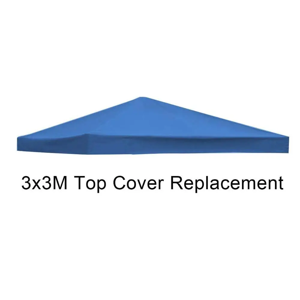 Single layer-blue Брезентовое укрытие наружные навесы 3M беседка пляжный зонт-тент туристический Водонепроницаемый Кемпинг Тент Палатка портативный складной уличный оборудование - Цвет: Single layer-blue