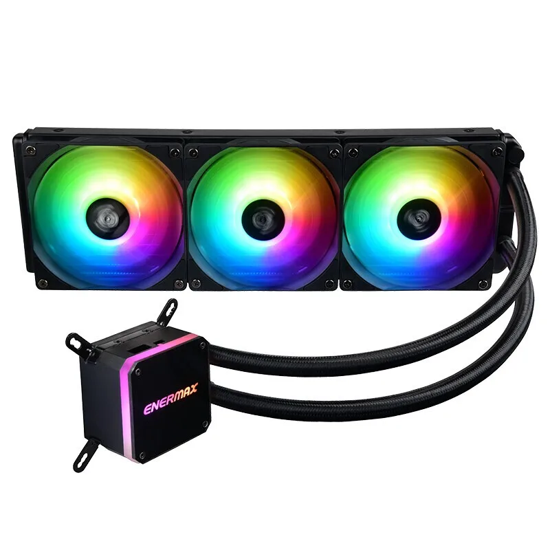 

Enermax 360 ARGB All-in-one Water Cooling Radiator Dual Cavity Water Pump/Low Resistance Cold Row Desktop Liquid CPU Cooler