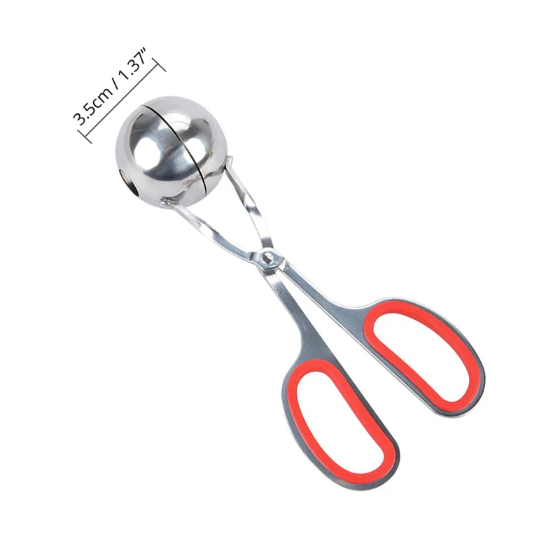 DIA 3.5cm Red Мясорубка из нержавеющей стали, фрикадельница, кухонные аксессуары - Цвет: DIA 3.5cm Red