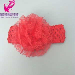 Эластичная повязка для волос для девочек, повязка на голову с цветком, аксессуары для волос