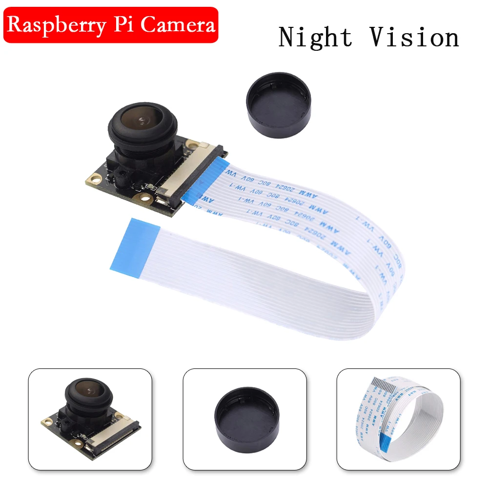 Камера ночного видения для Raspberry Pi 3 рыбий глаз 5 МП OV5647 130 градусов фокусное