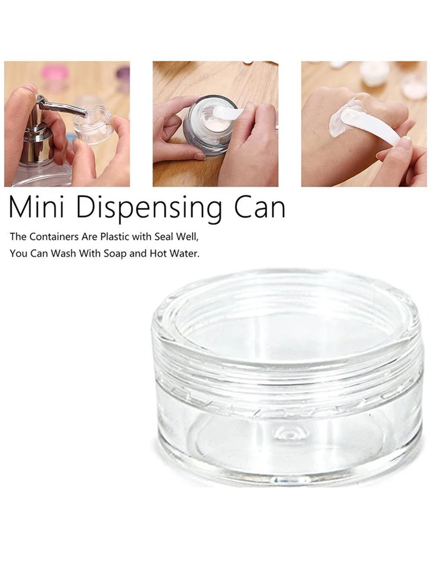 Пустые прозрачные банки для крема прозрачная пластиковая коробка 30 мл пустые