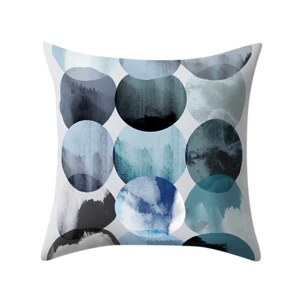 

Geometric Printed Polyester Throw Pillow Cases Sofa Cushion Cover Home Decor 45x45cm Cotton Home Sofa Decorative Car Pillowcase