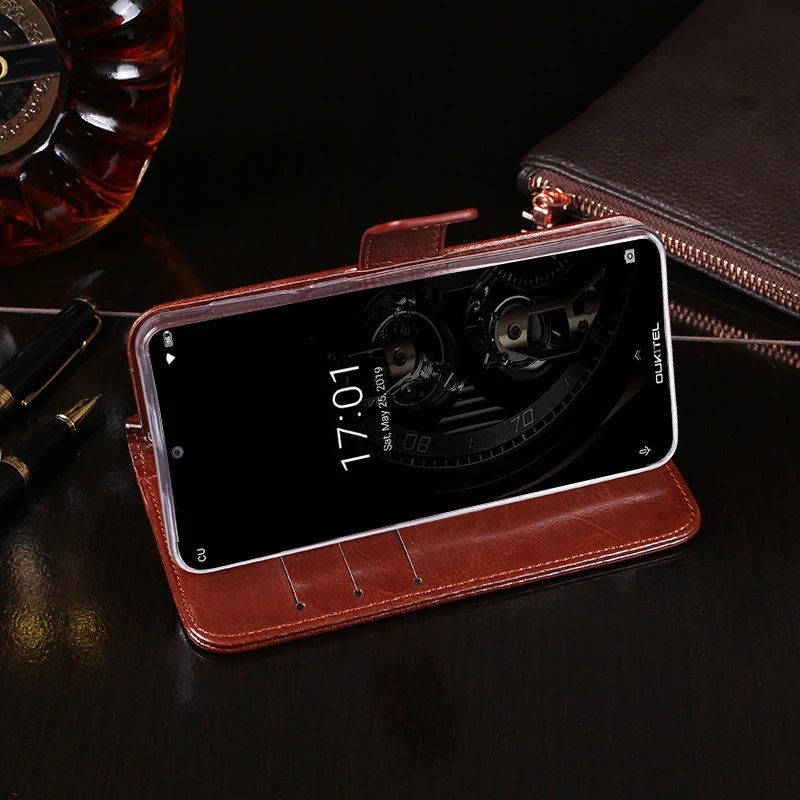Для Oukitel K12 Чехол кошелек Флип Бизнес Кожаный чехол для телефона Oukitel K12 чехол Fundas с держателем карт аксессуары