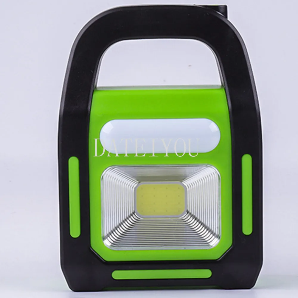 COB рабочий аварийный свет мобильный фонарь на солнечных батареях USB