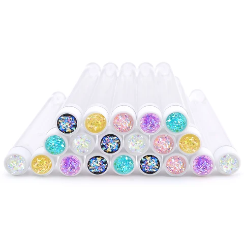 20pcs opakovaně použitelné obočí trubice štětce Leopard Serpentine Diamond Mascara Wands prodloužení odolné proti řasám