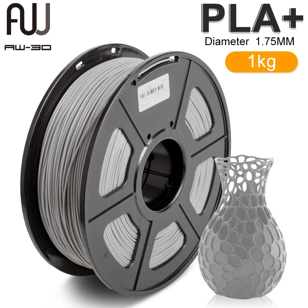 

AW 3D PLA+ 3D Filament 1.75mm 1KG Tolerance +/-0.02MM Suitable For All Types Of FDM3D Printers Good Toughness For DIY Craft